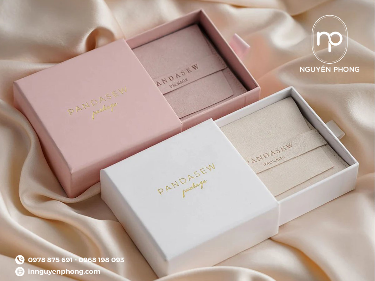 In hộp đựng trang sức dạng rút